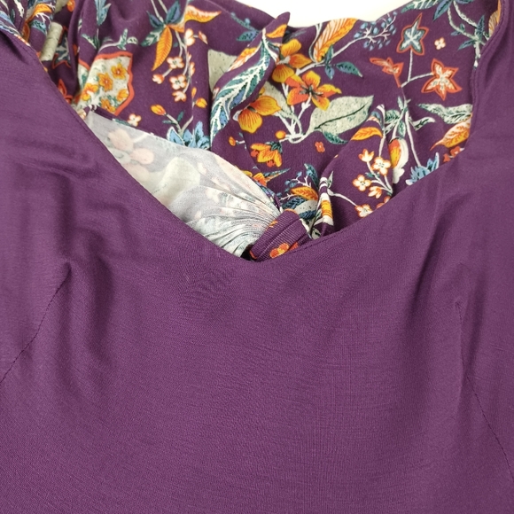 Anthropologie Maeve Women Beloved Floral Dress Size S Feminine Stretch Tie Front - Picture 13 of 16